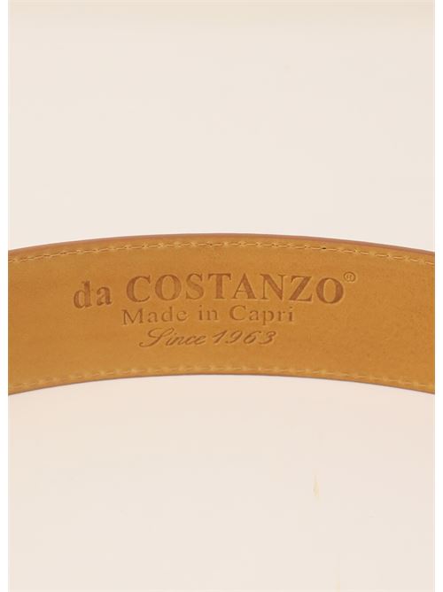 Cintura unisex in pelle cuoio Da Costanzo | CINTURABASICAPELLECUOIO
